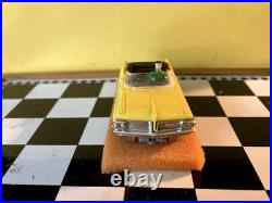 Rare Color Atlas HO Slot Car, Yellow Pontiac Grand Prix Convertible
