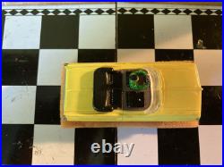 Rare Color Atlas HO Slot Car, Yellow Pontiac Grand Prix Convertible