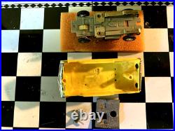 Rare Color Atlas HO Slot Car, Yellow Pontiac Grand Prix Convertible