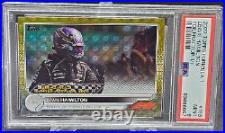 Rare Psa 9 Mint 2022 Topps Formula 1 Lewis Hamilton #153 Foilfractor 1/1