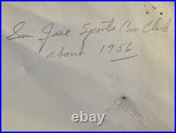 Rare Vintage 1950s Continentals Car Club of San Jose Grand Prix Race Car Poster