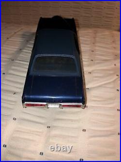 Rare Vintage 1969 Two Tone Blue Pontiac Grand Prix Dealer Promo Car Model 1/24