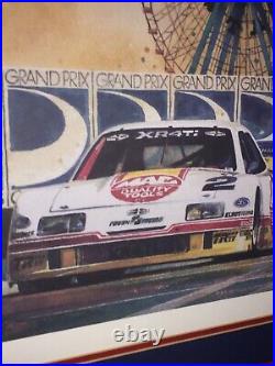 Rare Vintage Authentic Trans-Am Racing Poster Dallas Texas Grand Prix 1988 18x24