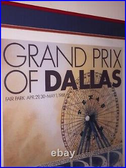 Rare Vintage Authentic Trans-Am Racing Poster Dallas Texas Grand Prix 1988 18x24