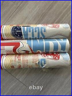 Rare Vintage Wall-Tex Car Racing NASCAR Grand Prix Wallpaper Vinyl 3 Rolls