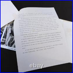 Renault USA Elf Formula One Team Press Release Kit 1980 Rene Arnoux, Jabouille +