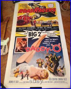 RoadRacers Screaming Hell On Wheels Grand Prix and Daddy-O Combo 3-Sheet AIP