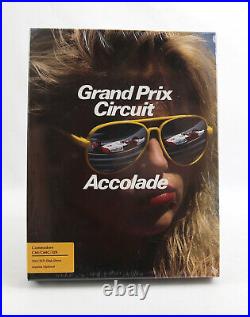 SEALED Accolade Grand Prix Circuit 1988 C64 Big Box PC RARE NEW NOS