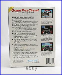 SEALED Accolade Grand Prix Circuit 1988 C64 Big Box PC RARE NEW NOS