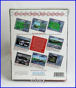 SEALED Accolade Grand Prix Unlimited 1992 MS-DOS 3.5 Big Box PC RARE NEW NOS