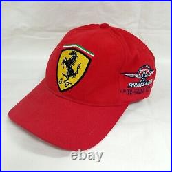 Scuderia Ferrari Formula One Indianapolis Red Strap Back Hat US Grand Prix