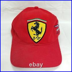 Scuderia Ferrari Formula One Indianapolis Red Strap Back Hat US Grand Prix