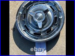 Set (4) Clean 1964 64 Pontiac GTO Grand Prix Bonneville Hubcap Full Wheel Covers