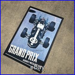 Signed Orig Dan Gurney #23 Eagle Grand Prix Formula One F1 Vintage Racing Poster