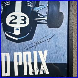 Signed Orig Dan Gurney #23 Eagle Grand Prix Formula One F1 Vintage Racing Poster