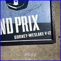 Signed Orig Dan Gurney #23 Eagle Grand Prix Formula One F1 Vintage Racing Poster