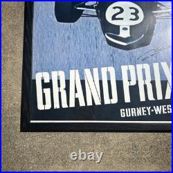 Signed Orig Dan Gurney #23 Eagle Grand Prix Formula One F1 Vintage Racing Poster
