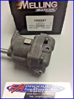 Small Block Chevy Shark Tooth High Volume High Pressure Oil Pump Melling 10555ST