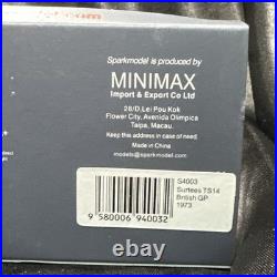 Spark 1/43 S4003? British Grand Prix 1973 TS14 Ultra Rare #31 Jochen Mass RARE