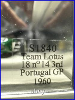 Spark 143 Lotus 18 RARE #14 Jim Clark Portugal Grand Prix 1960 ships USA box
