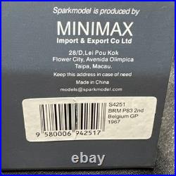 Spark S4251 BRM P83 2nd Belgium Grand Prix 1967 JACKIE STEWART #14 Ultra Rare US