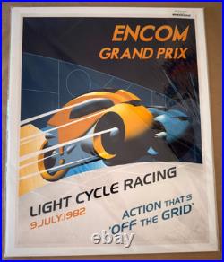 Steve Thomas TRON Encom Grand Prix Poster 2010 Acme Archives #20/150 COA