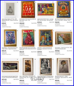 Steve Thomas TRON Encom Grand Prix Poster 2010 Acme Archives #20/150 COA