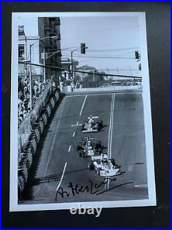 Sutton12x8 photo signed Arturo Merzario United States Grand Prix Long Beach 1976