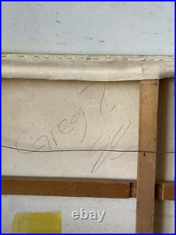 Teo Fabi Formula 1 Race Car Motorsports Racing Oil Painting Vintage Modern F1