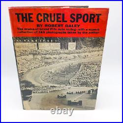 The Cruel Sport Hardcover Robert Daley 1963 1st Edition Grand Prix Racecars