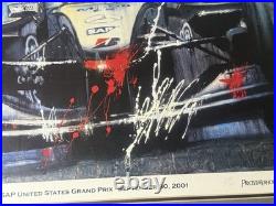 U. S. Grand Prix 2001 Limited Edition Lithograph Signed By Sylvain Tremblay /300