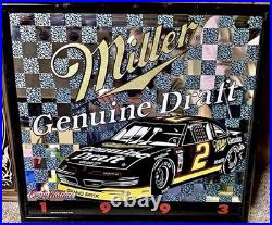 ULTRA RARE VINTAGE Rusty Wallace 1993 Miller Genuine Draft Grand Prix #2 Mirror