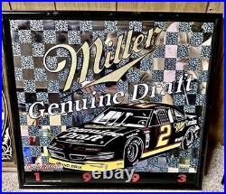 ULTRA RARE VINTAGE Rusty Wallace 1993 Miller Genuine Draft Grand Prix #2 Mirror