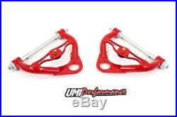 UMI Performance 78-88 G-Body Front Control Arm Kit Standard Upper Ball Joint Red