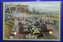 US GRAND PRIX 1967 Graham Hill Framed Print, Lotus 6