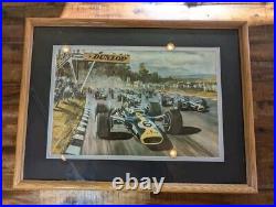 US GRAND PRIX 1967 Graham Hill Framed Print, Lotus 6