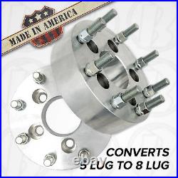 USA MADE 5 Lug to 8 Lug Wheel Adapters / 1.5 Spacers 5x4.5 to 8x170