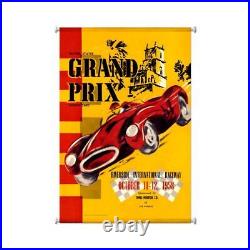 Us Grand Prix Los Angeles Car Race 36 Wall Hanging Giclee Printed Canvas Print