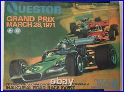 VINTAGE 1971 Questor Grand Prix Ontario Motor Speedway F 1 by Dale W. King Poster
