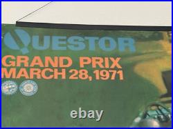 VINTAGE 1971 Questor Grand Prix Ontario Motor Speedway F 1 by Dale W. King Poster