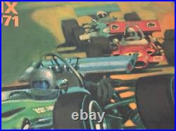 VINTAGE 1971 Questor Grand Prix Ontario Motor Speedway F 1 by Dale W. King Poster