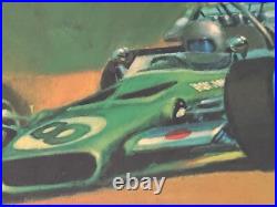 VINTAGE 1971 Questor Grand Prix Ontario Motor Speedway F 1 by Dale W. King Poster