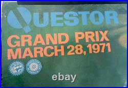 VINTAGE 1971 Questor Grand Prix Ontario Motor Speedway F 1 by Dale W. King Poster