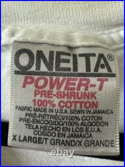 VINTAGE 1996 Perry Ellis Grand Prix Club Racing Randy Owens Retro Art T-Shirt