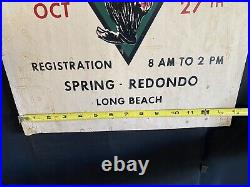 VTG SCCSCC Championship GRAND PRIX SLALOM -Spring-Redondo-Long Beach-Rare Poster