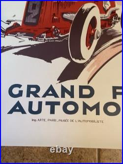 Vintage 1934 Monaco Grand Prix Poster, 1995 Automobile Club De Monaco French