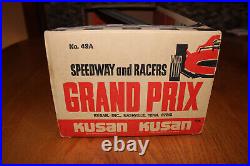 Vintage 1960s KUSAN GRAND PRIX speedway and racers No49A with all 5 cars
