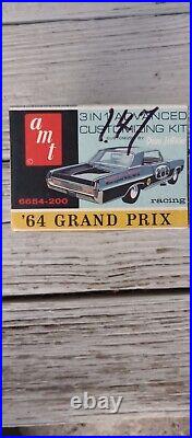 Vintage 1964 AMT Pontiac Grand Prix Model Car Kit Unbuilt In Box Super Nice