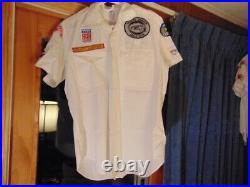 Vintage 1972 Watkins Glen Race Track Official Shirt Deputy Director Patches SCCA