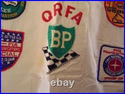 Vintage 1972 Watkins Glen Race Track Official Shirt Deputy Director Patches SCCA